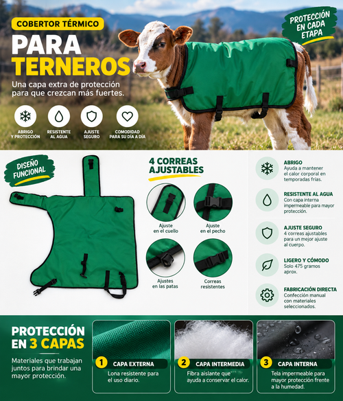 Cobertor Térmico para Terneros